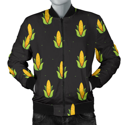 Corn Pattern Print Design 04 Men Bomber Jacket