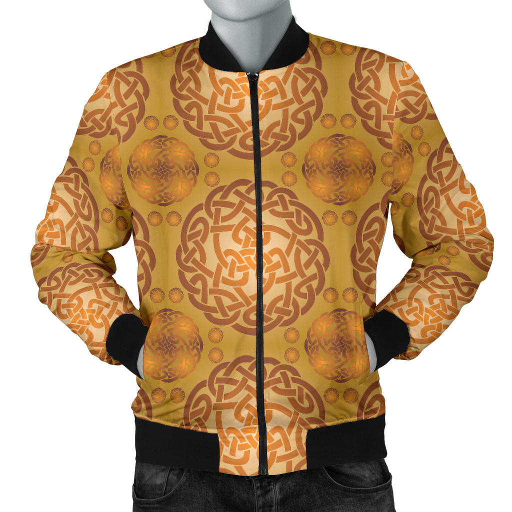 Celtic Pattern Print Design 01 Men Bomber Jacket
