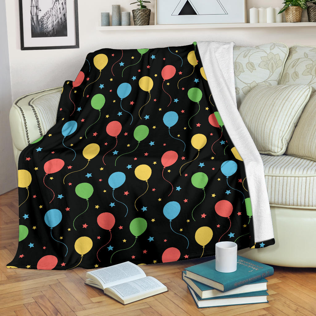 Ballon Colorful Pattern Print Design 04 Premium Blanket