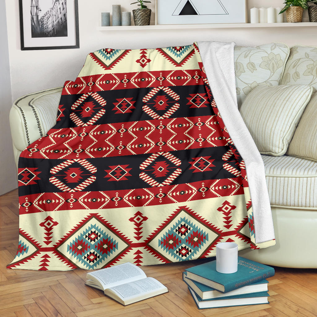 Navajo Pattern Print Design A05 Premium Blanket