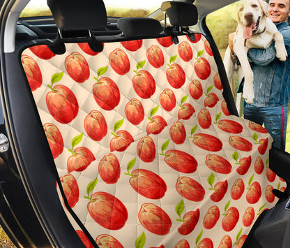 Peach Pattern Print Design A03 Rear Dog Car Seat Cover Hammock