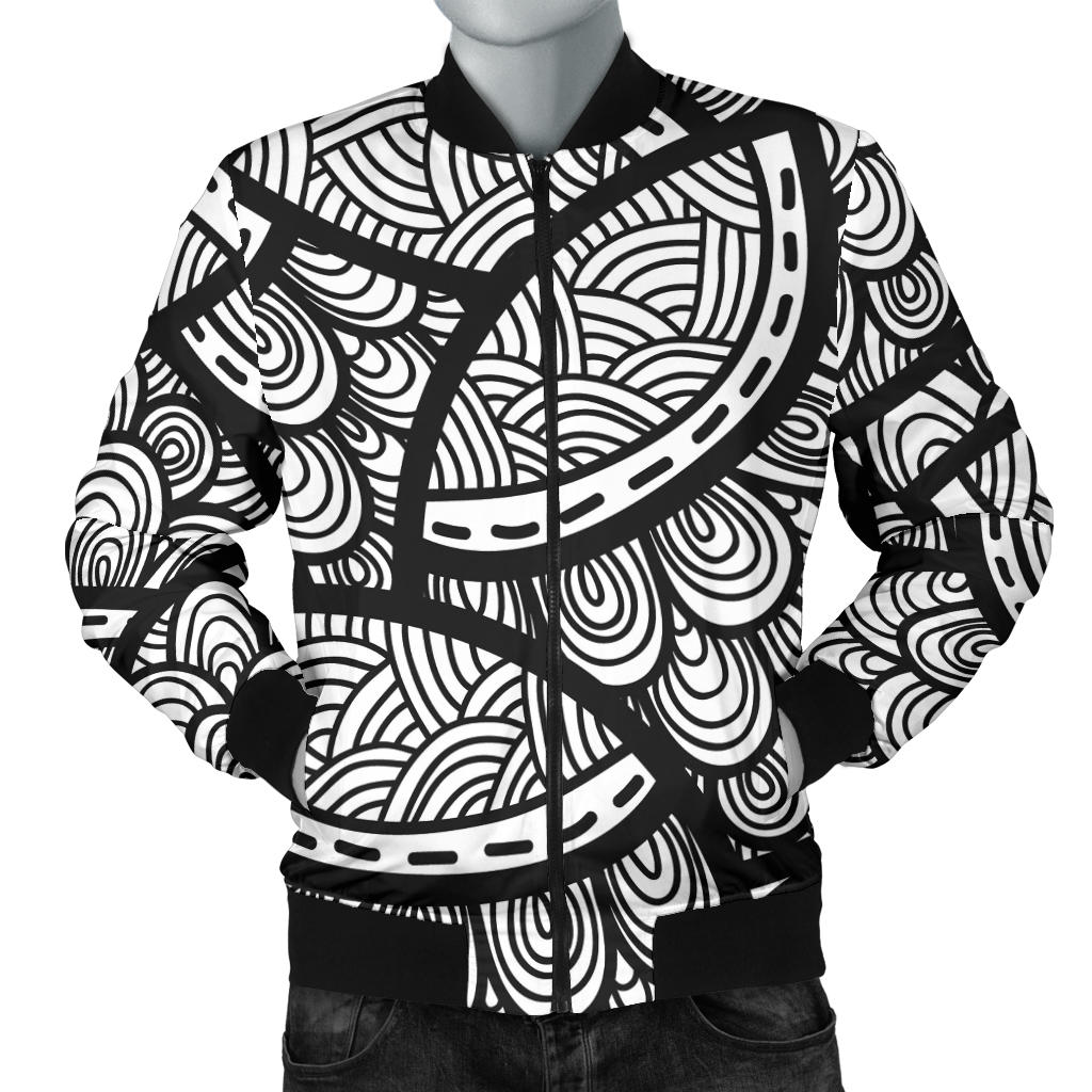 Polynesian Pattern Print Design A01 Men Bomber Jacket