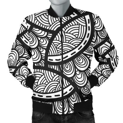 Polynesian Pattern Print Design A01 Men Bomber Jacket