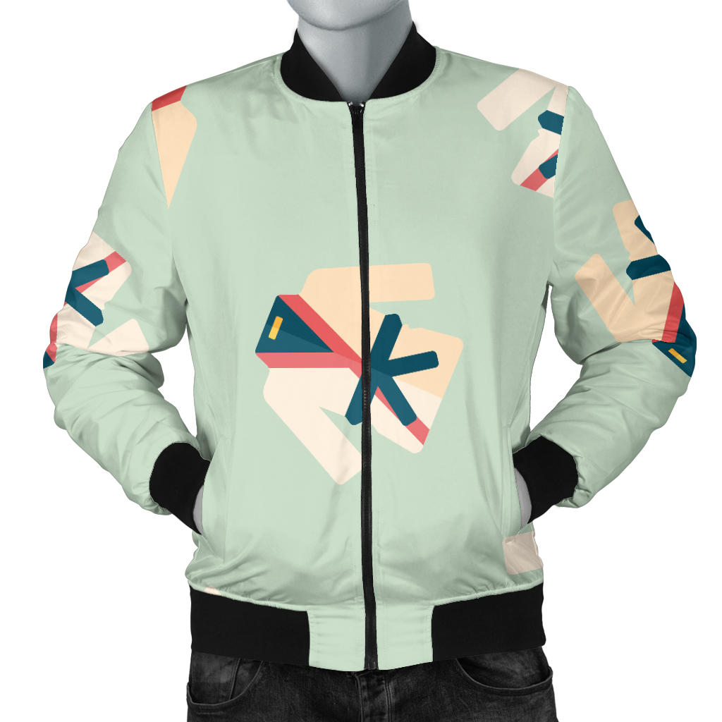 Karate Pattern Print Design 02 Men Bomber Jacket