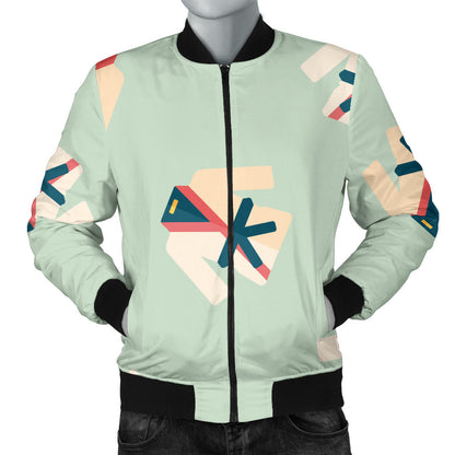 Karate Pattern Print Design 02 Men Bomber Jacket