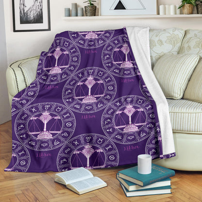 Libra Pattern Print Design 03 Premium Blanket