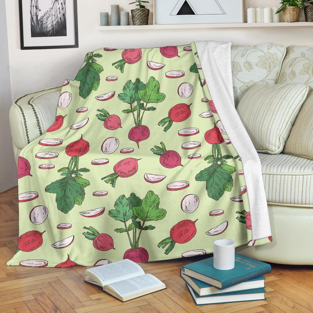 Radish Pattern Print Design A04 Premium Blanket