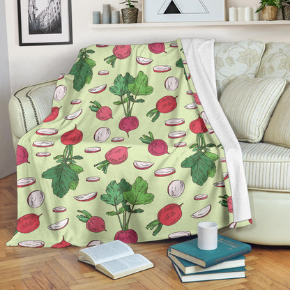 Radish Pattern Print Design A04 Premium Blanket
