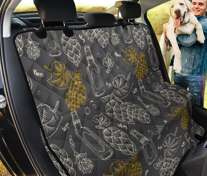 Hope Pattern Print Design 01 Rear Dog Car Seat Cover Hammock