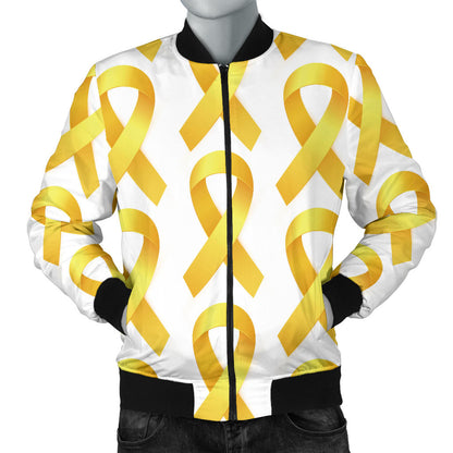 Bone cancer Pattern Print Design 02 Men Bomber Jacket