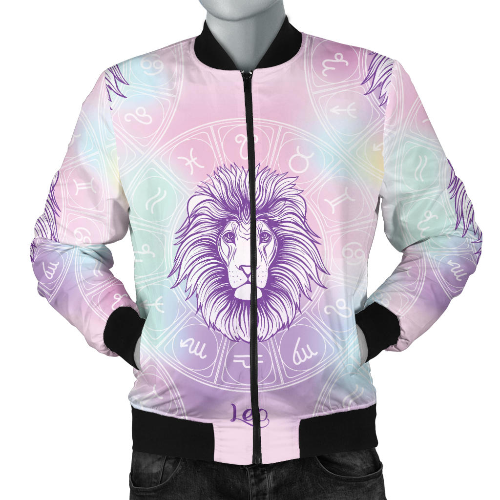 Leo Pattern Print Design 03 Men Bomber Jacket