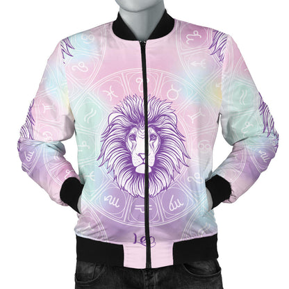 Leo Pattern Print Design 03 Men Bomber Jacket