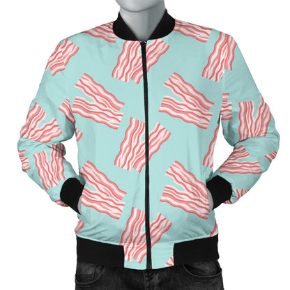 Bacon Pattern Print Design 04 Men Bomber Jacket