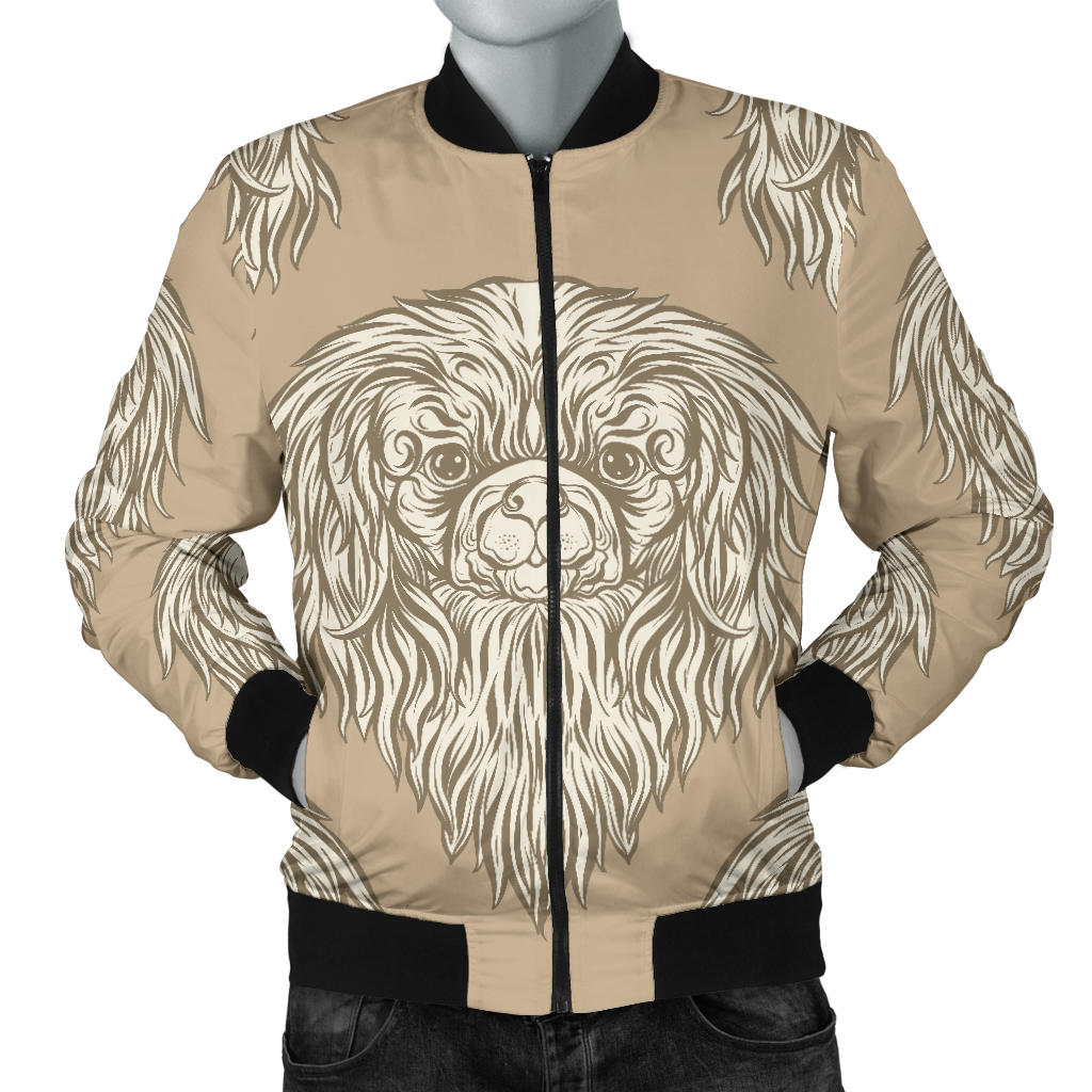 Pekingese Pattern Print Design A01 Men Bomber Jacket