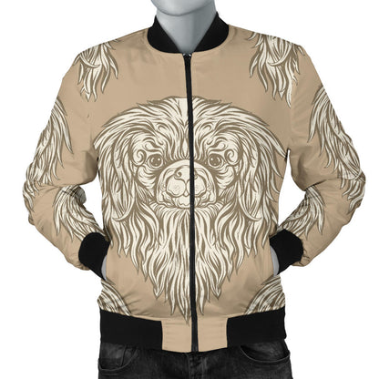 Pekingese Pattern Print Design A01 Men Bomber Jacket