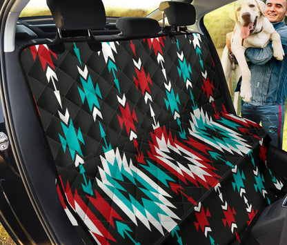 Native Pattern Print Design A08 Rear Dog Car Seat Cover Hammock