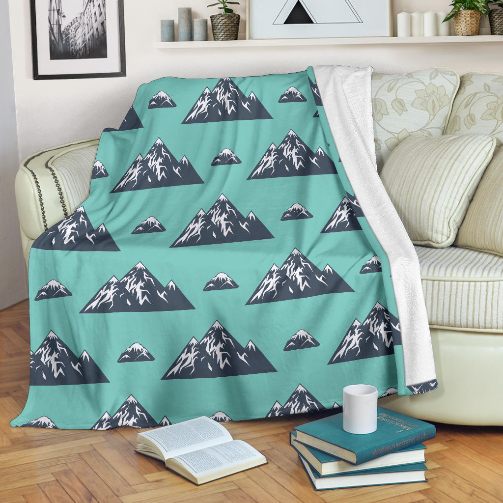 Mountain Pattern Print Design 01 Premium Blanket