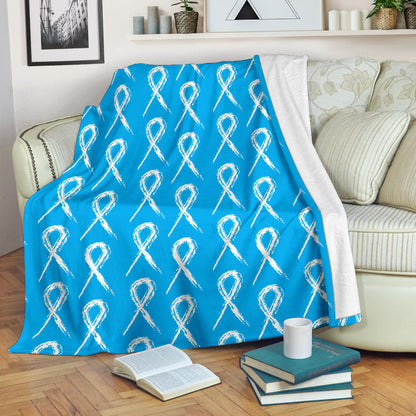 Prostate cancer Pattern Print Design A03 Premium Blanket