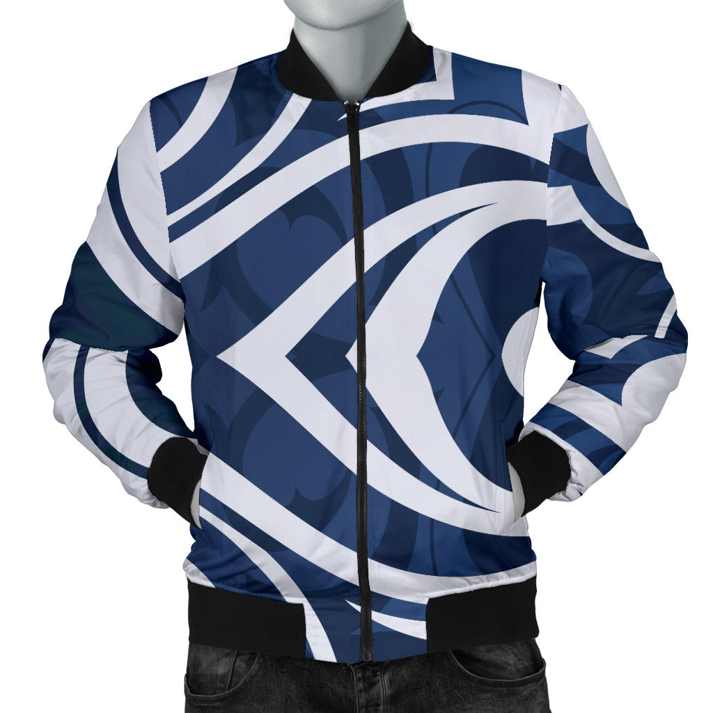 Maori Pattern Print Design 01 Men Bomber Jacket
