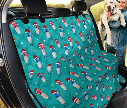 Pill Pattern Print Design A03 Rear Dog Car Seat Cover Hammock