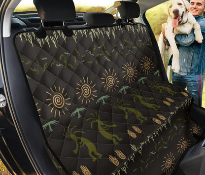 Mayan Pattern Print Design 04 Rear Dog Car Seat Cover Hammock