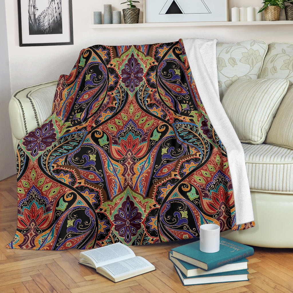 Bohemian Pattern Print Design 06 Premium Blanket