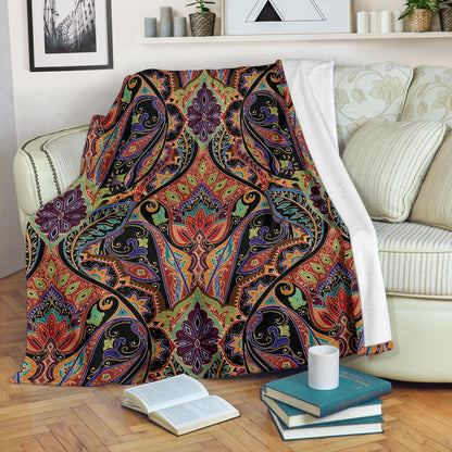Bohemian Pattern Print Design 06 Premium Blanket