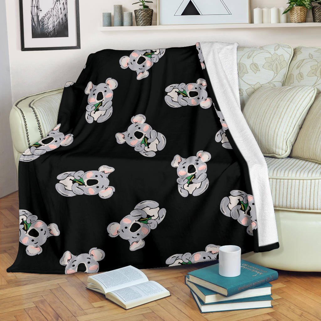 Koala Pattern Print Design 05 Premium Blanket
