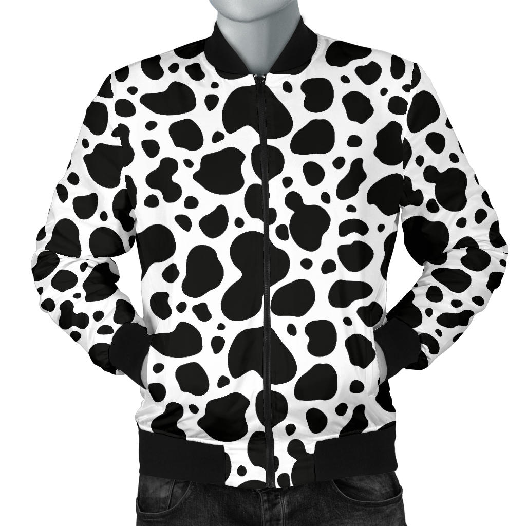 Cow Skin Pattern Print Design 04 Men Bomber Jacket