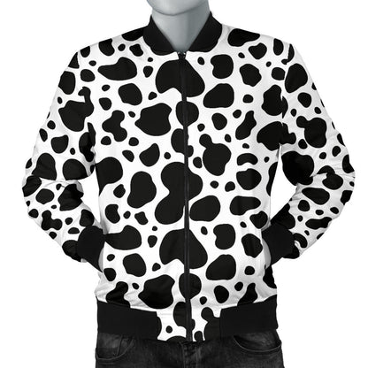 Cow Skin Pattern Print Design 04 Men Bomber Jacket