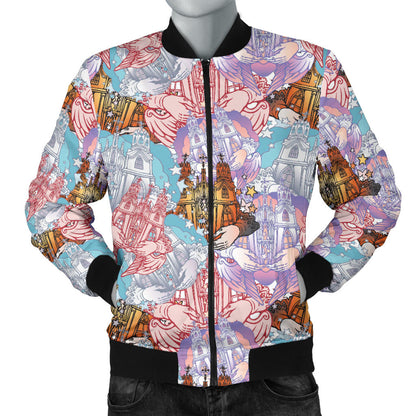 Christian Pattern Print Design 03 Men Bomber Jacket