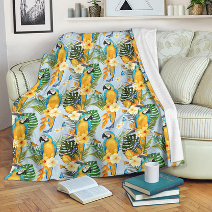 Parrot Pattern Print Design A04 Premium Blanket