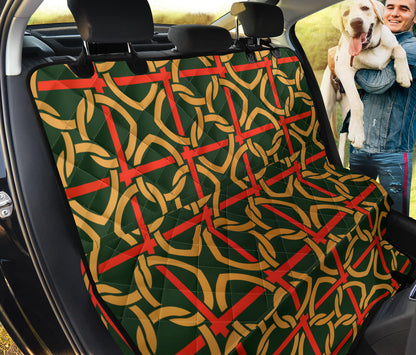 Irish Pattern Print Design 01 Rear Dog Car Seat Cover Hammock