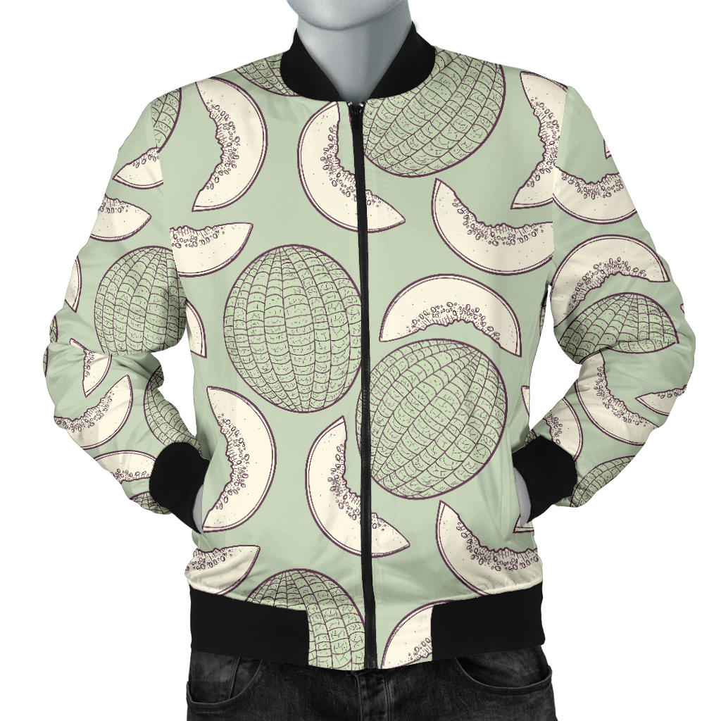 Cantaloupe Pattern Print Design 01 Men Bomber Jacket