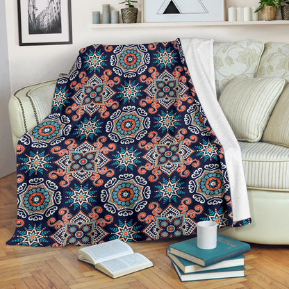 Bohemian Pattern Print Design 02 Premium Blanket
