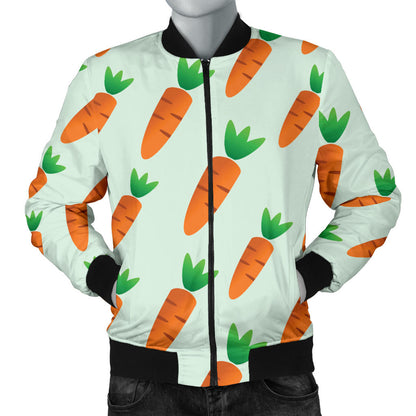 Carrot Pattern Print Design 05 Men Bomber Jacket