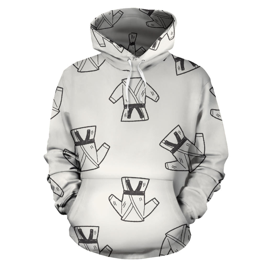Karate Pattern Print Design 01 Pullover Hoodie