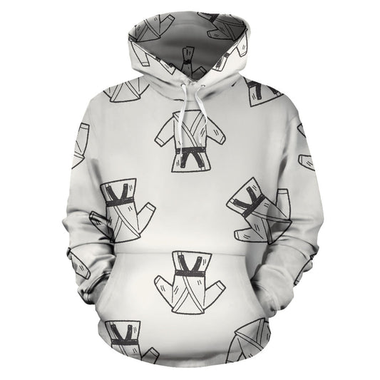 Karate Pattern Print Design 01 Pullover Hoodie