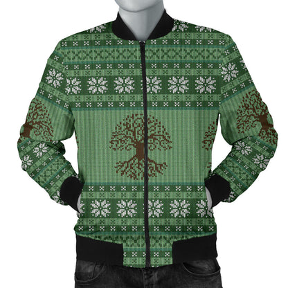 Celtic Pattern Print Design 09 Men Bomber Jacket