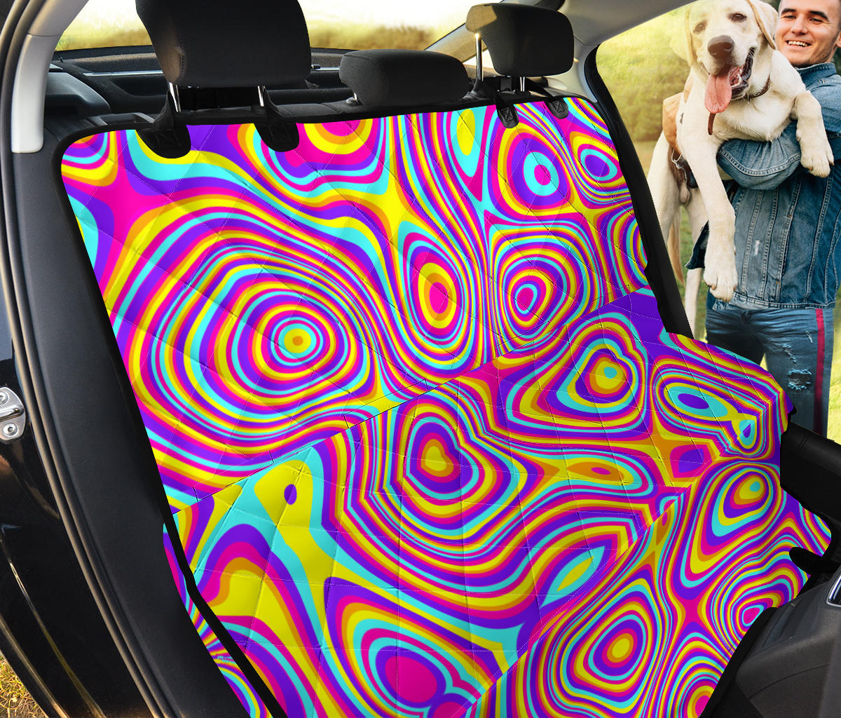 Liquid Pattern Print Design 06 Rear Dog Car Seat Cover Hammock