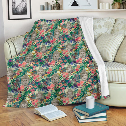 Buddha Pattern Print Design 08 Premium Blanket