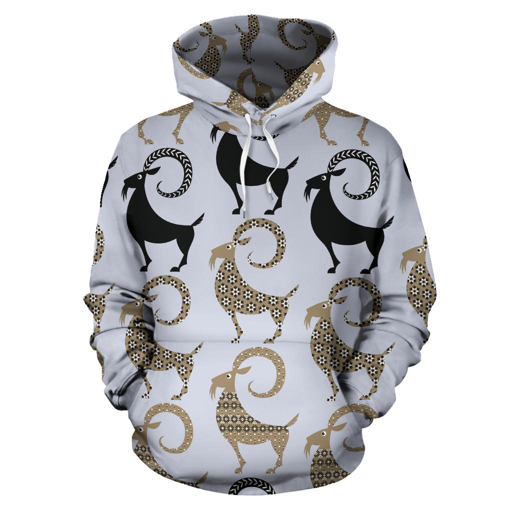 Goat Pattern Print Design 03 Pullover Hoodie