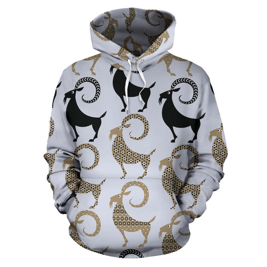 Goat Pattern Print Design 03 Pullover Hoodie