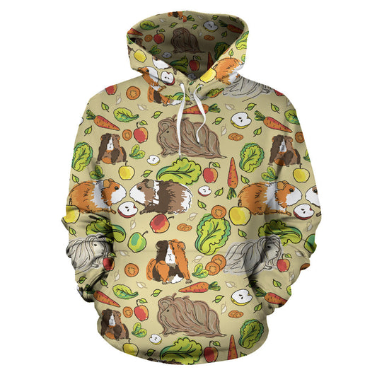 Guinea Pig Pattern Print Design 02 Pullover Hoodie