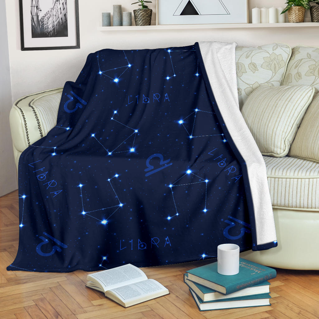 Libra Pattern Print Design 04 Premium Blanket