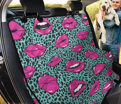 Lip Pattern Print Design 04 Rear Dog Car Seat Cover Hammock