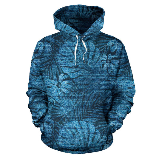 Jean Tropical Pattern Print Design 04 Pullover Hoodie