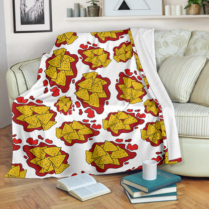 Nachos Pattern Print Design A03 Premium Blanket