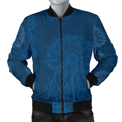 Jellyfish Pattern Print Design 01 Men Bomber Jacket