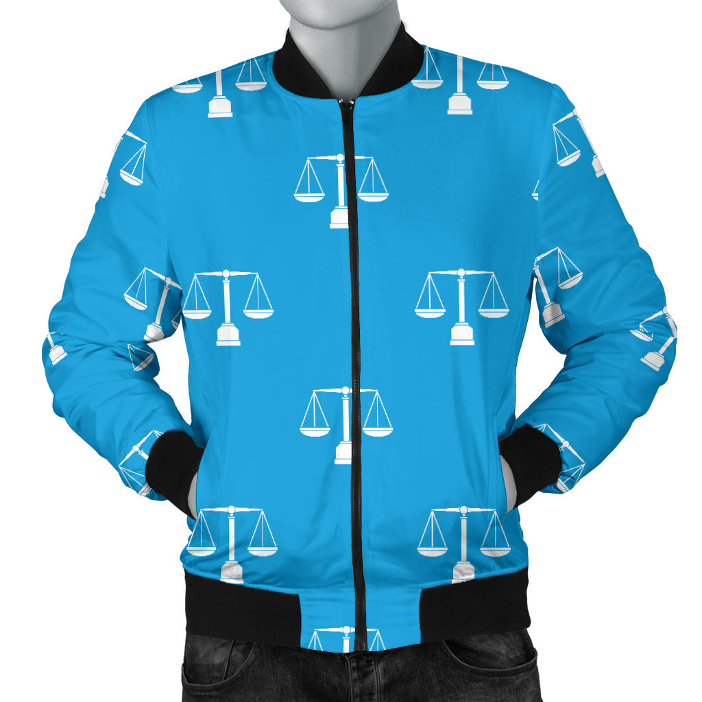 Libra Pattern Print Design 02 Men Bomber Jacket